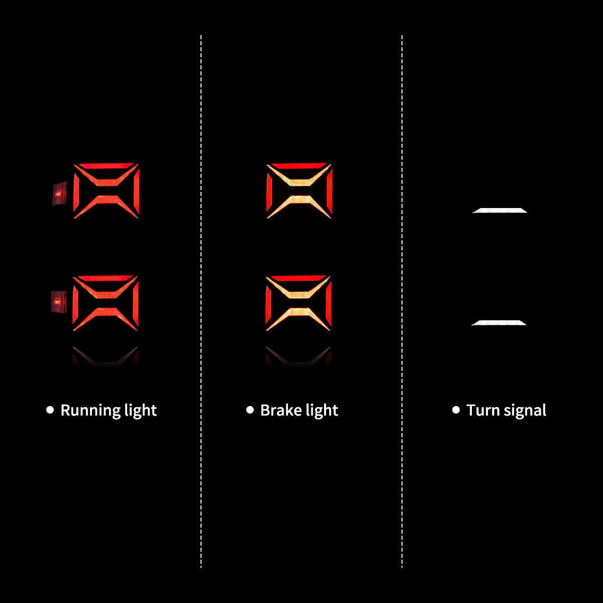 VLAND UK LED Tail lights 2014-2018 Chevrolet Silverado 1500 2500HD 3500HD