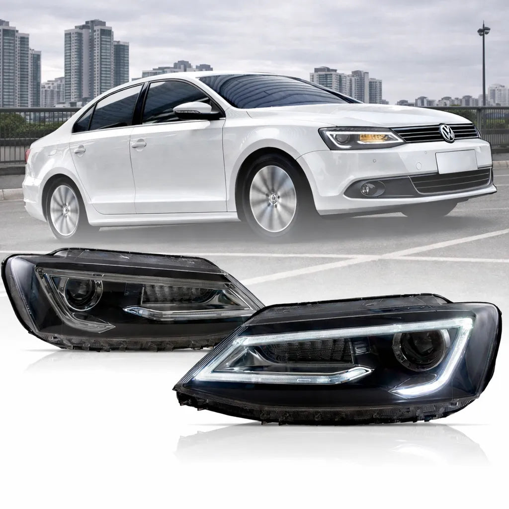 VLAND UK Headlights 2012-2018 Volkswagen Jetta/Sagitar MK6 with E-Mark