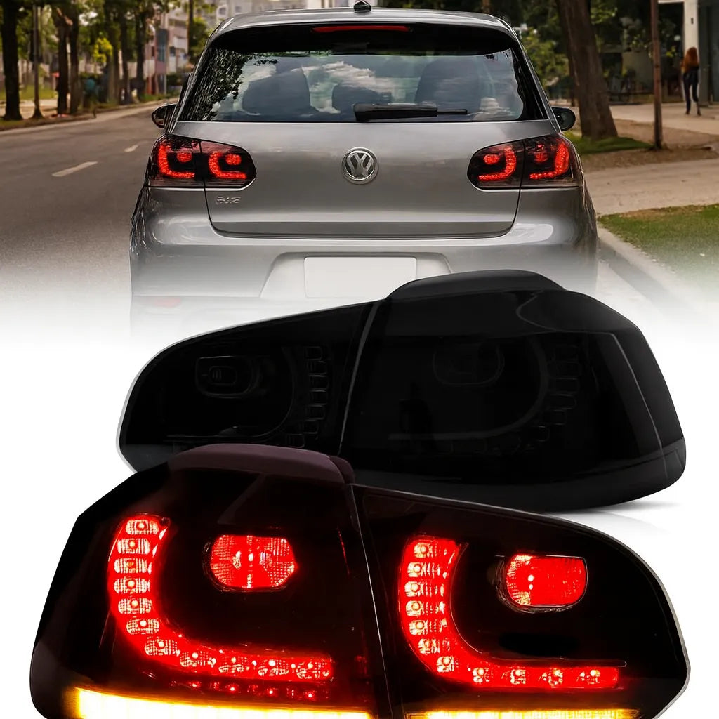 VLAND UK  LED Tail Lights 2009-2014 Volkswagen Golf 6 MK6 with E-Mark
