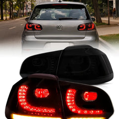 VLAND UK  LED Tail Lights 2009-2014 Volkswagen Golf 6 MK6 with E-Mark