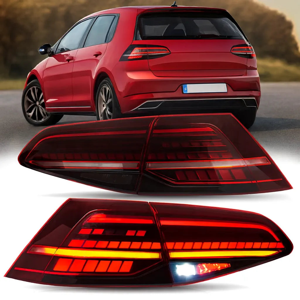 VLAND UK LED Tail Lights 2013-2021 Volkswagen Golf 7 MK7 with E-Mark