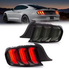 Vland UK 2015-2023 Ford Mustang S550 LED Tail Lights w/5 modes Turn Signal with E-Mark
