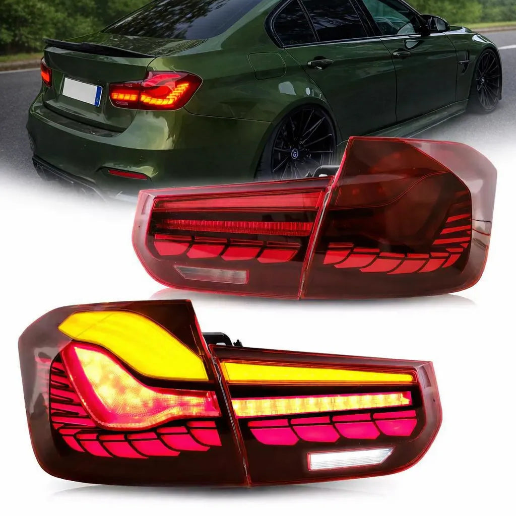 Vland UK 12-19 BMW 3 Series (F30 F80) Tail Lights With LED GTS Style with E-Mark