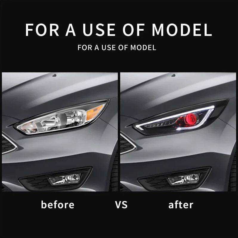 VLAND UK LED Headlights 2015-2019 Ford Focus Mk III Facelift (mk 3.5)