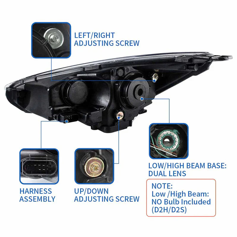 VLAND UK LED Headlights 2015-2019 Ford Focus Mk III Facelift (mk 3.5)