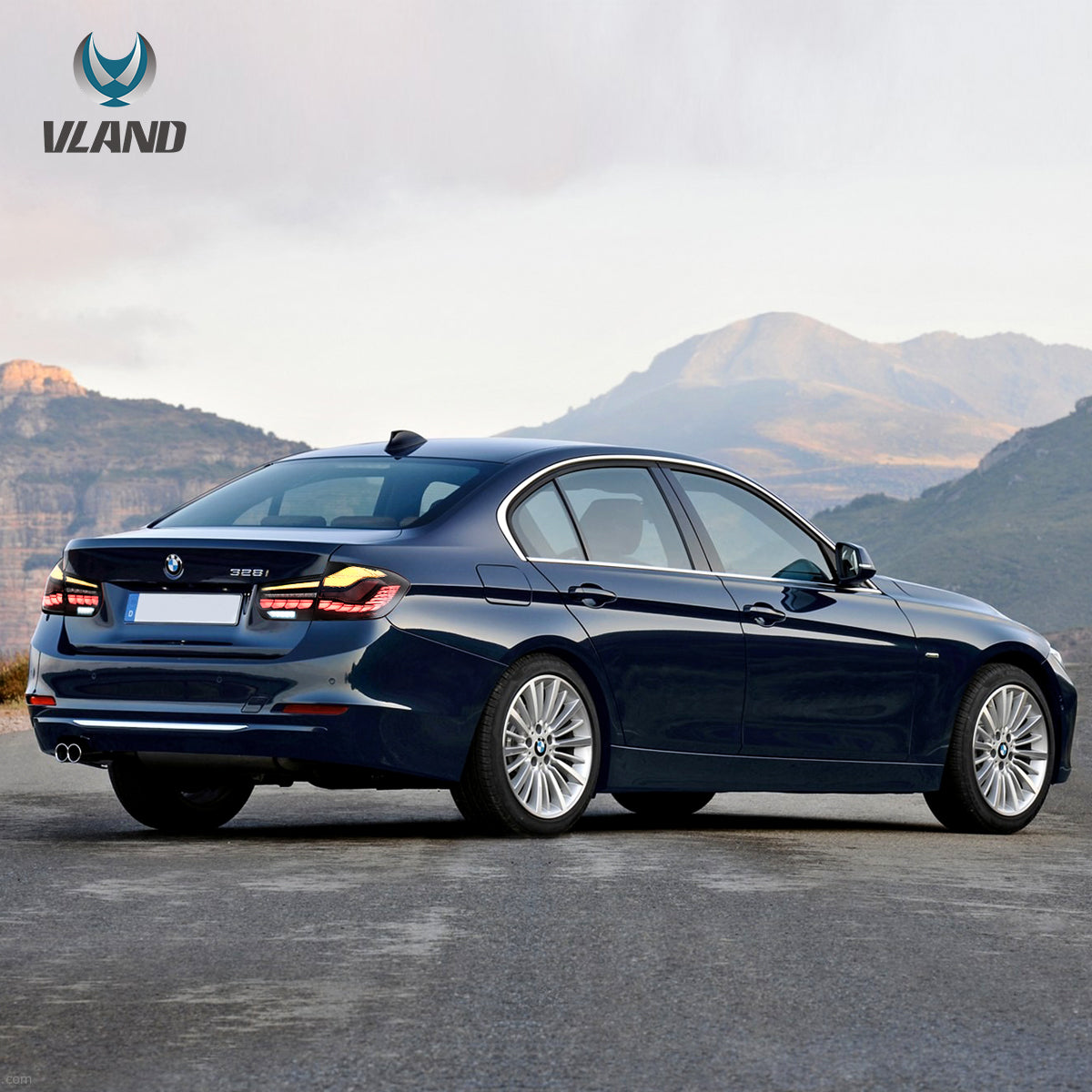 Vland UK 12-19 BMW 3 Series (F30 F80) Tail Lights With LED GTS Style with E-Mark