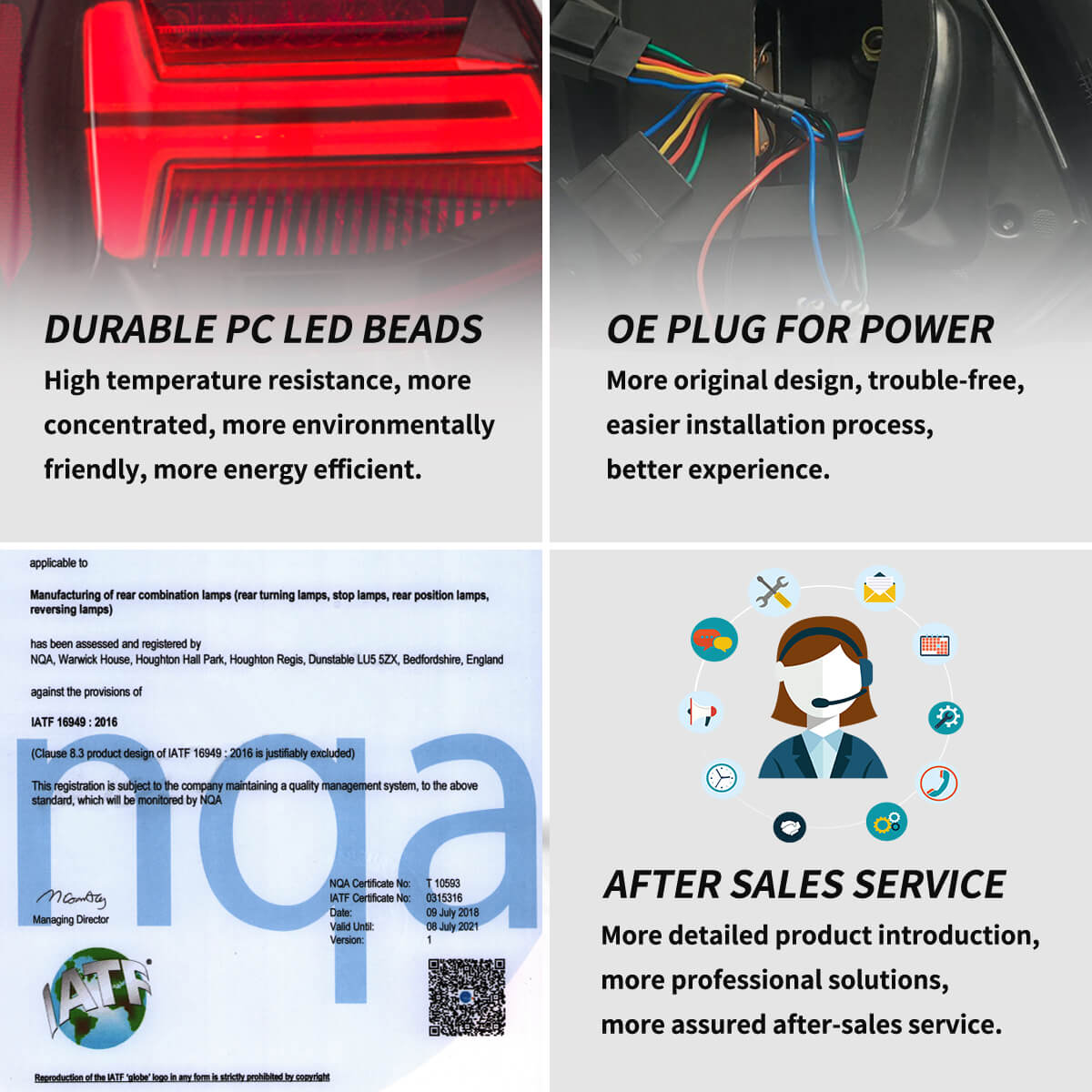 VLAND UK 09-17 Volkswagen Polo 5th Gen (LWB/SWB) Vland LED Tail Lights With Sequential Turn Signal with E-Mark