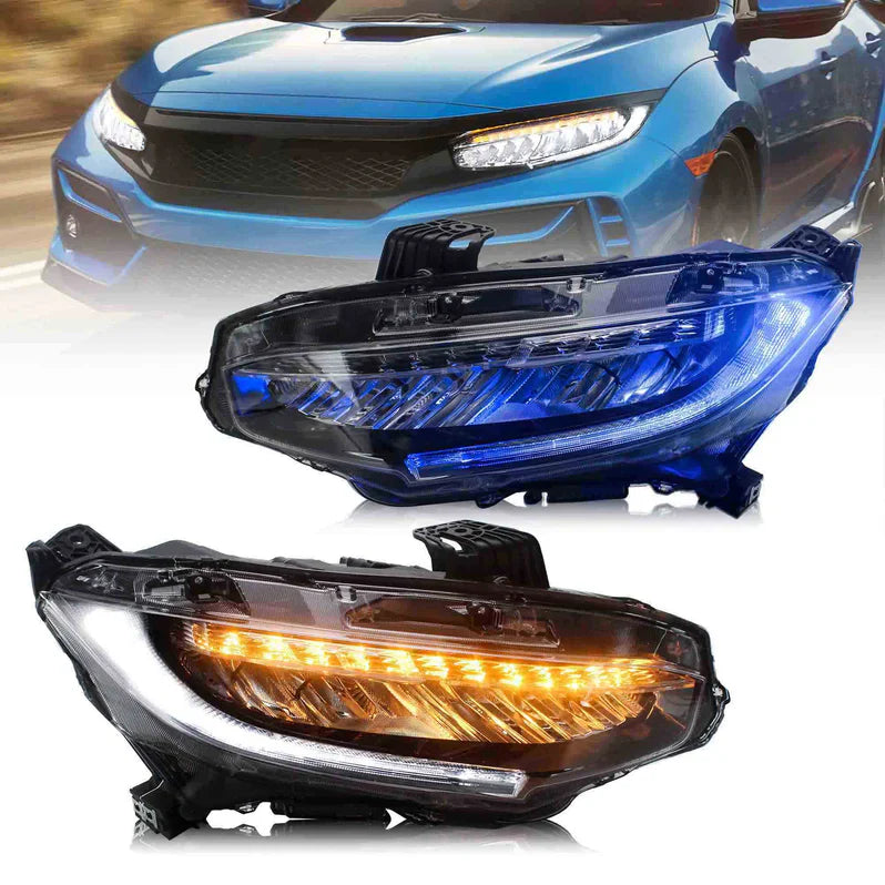 VLAND UK LED Headlights For 2016-2021 Honda Civic