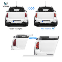 Vland UK  10-16 Mini Cooper Countryman R60 LED Tail Lights with E-Mark