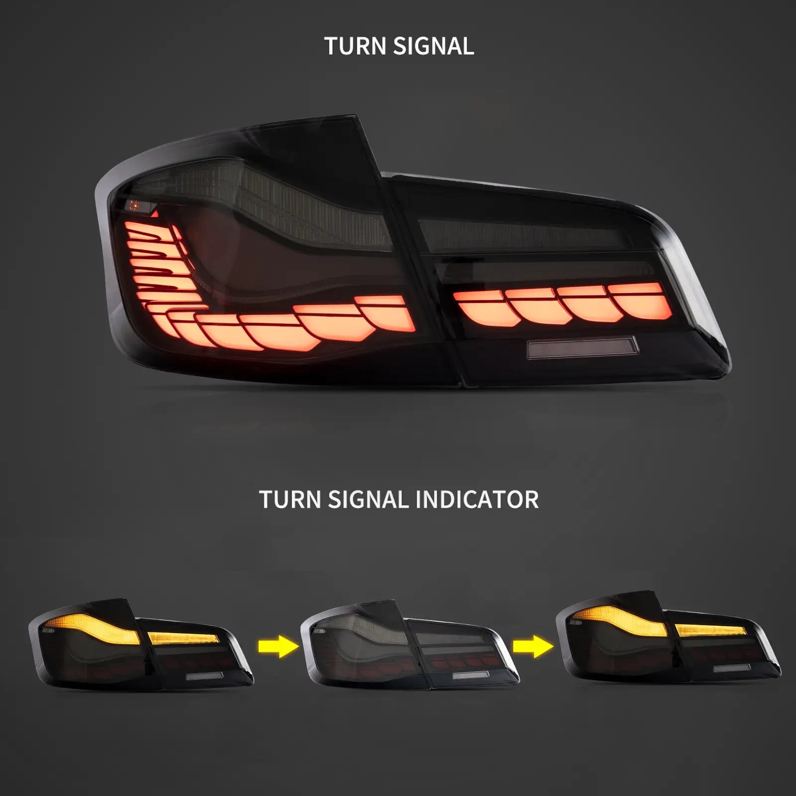VLAND UK OLED Taillights For 2011-2017 BMW 5 Series M5 F10/F18