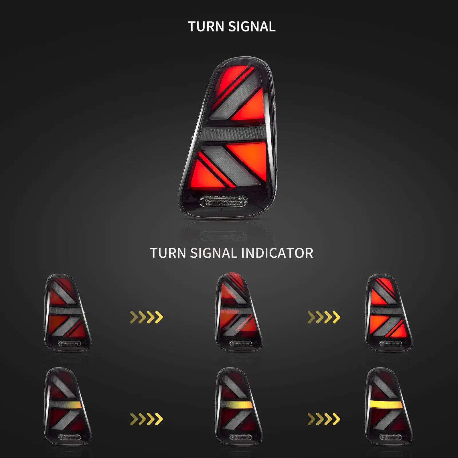 VLAND UK 01-06 Mini R Series 1th Gen(R50 R52 R53)  LED Tail Lights