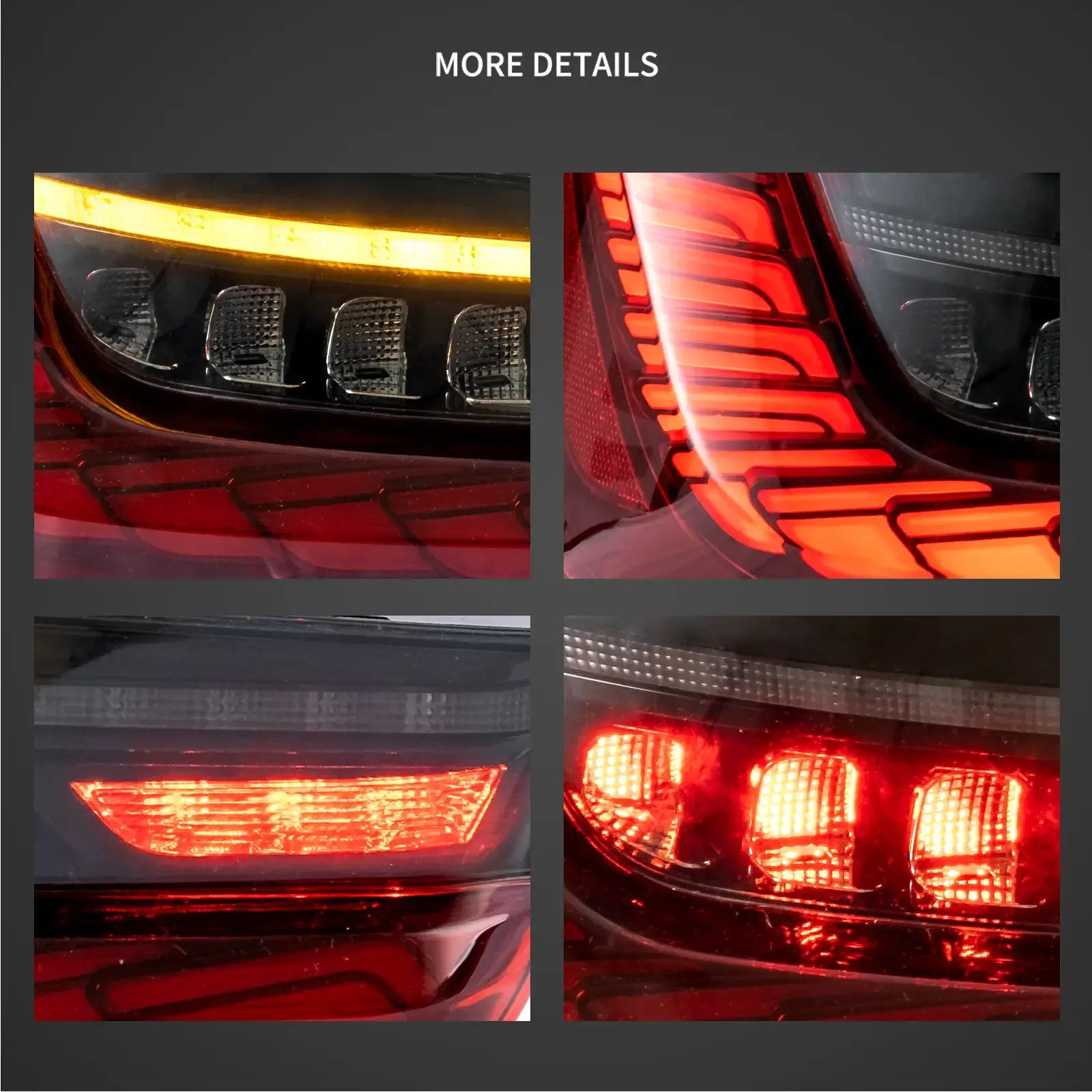Vland UK18-24 BMW 3 Series G20/G80 M3 Vland OLED Tail Lights Sequential Turn Signal With Dynamic Welcome Lighting