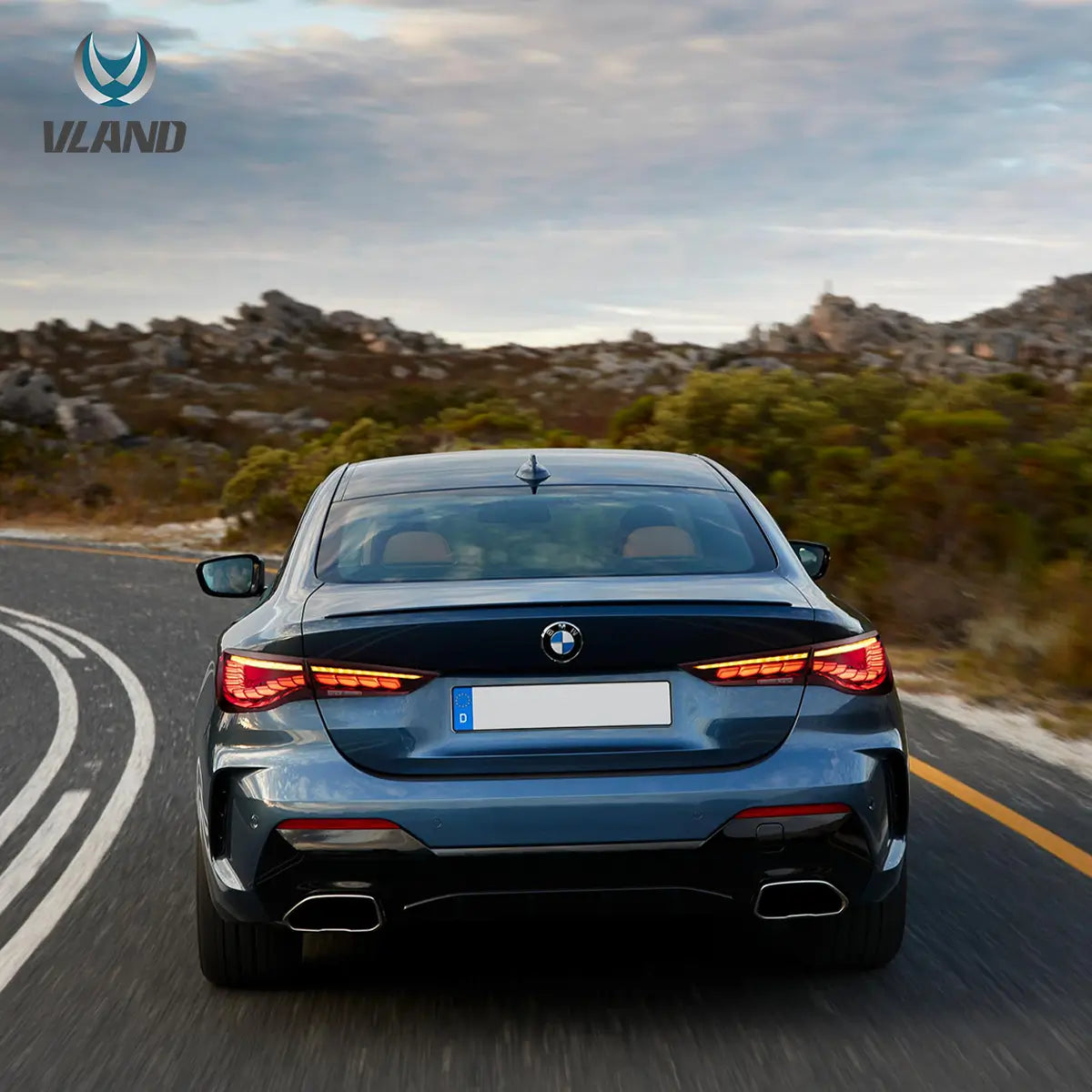 VLAND UK 20-UPVland UK BMW 4 Series 2th Gen G22/G23/G26 Vland OLED Tail Lights With Dynamic Welcome Lighting with E-Mark