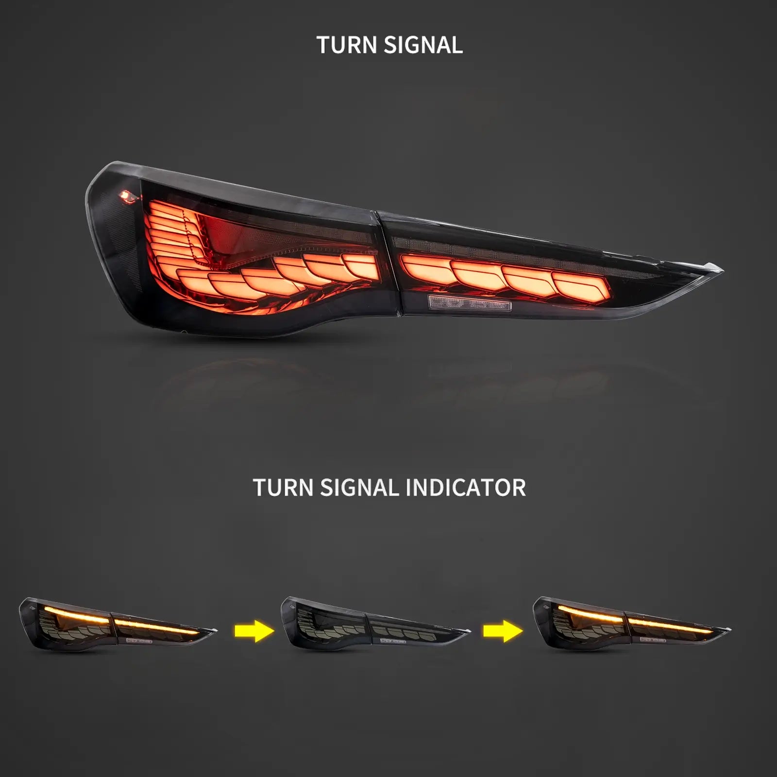VLAND UK 20-UPVland UK BMW 4 Series 2th Gen G22/G23/G26 Vland OLED Tail Lights With Dynamic Welcome Lighting with E-Mark