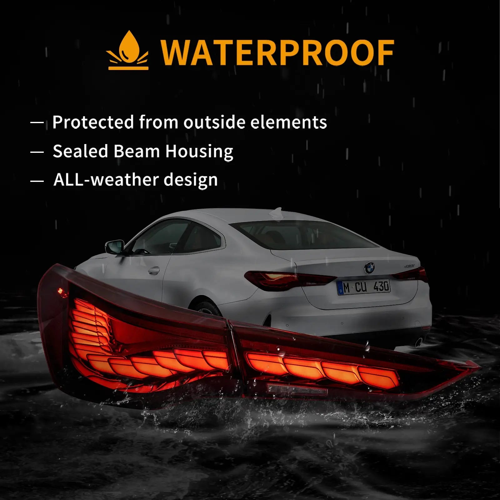 VLAND UK 20-UPVland UK BMW 4 Series 2th Gen G22/G23/G26 Vland OLED Tail Lights With Dynamic Welcome Lighting with E-Mark