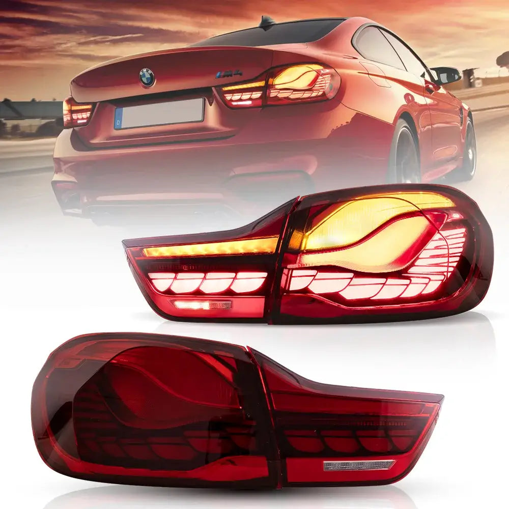VLAND UK 14-20 BMW 4 Series F32 F33 F36 / M4 F82 F83 Tail Lights Vland With LED GTS Style with E-Mark