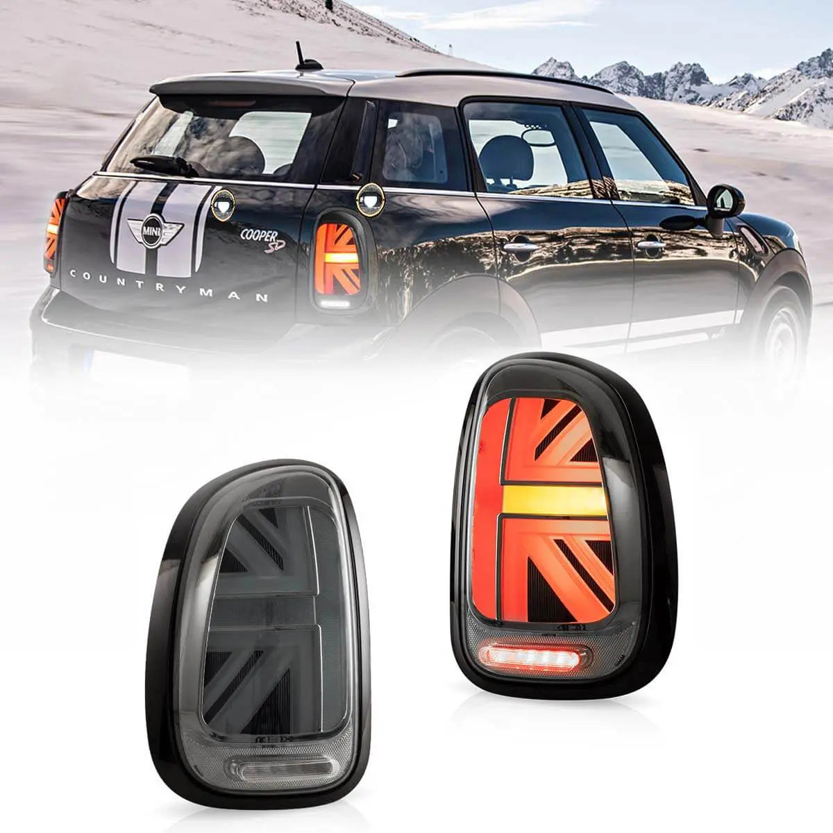 VLAND UK 10-16 Mini Cooper Countryman R60 Vland LED Tail Lights With Dynamic Welcome Lighting