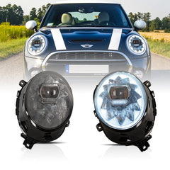 VLAND UK LED Headlights For 2014-2019 Mini Cooper F56 bentley style with E-Mark