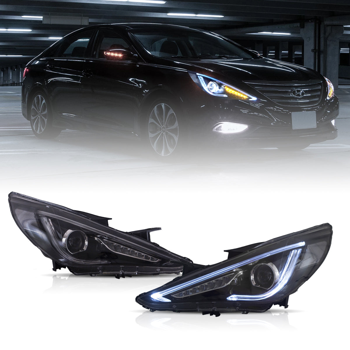 VLAND UK LED Headlights 2011-2014 Hyundai Sonata