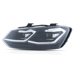 VLAND UK 09-18 VW Polo MK5 6R 6C Full LED Headlights Golf MK7.5 Style
