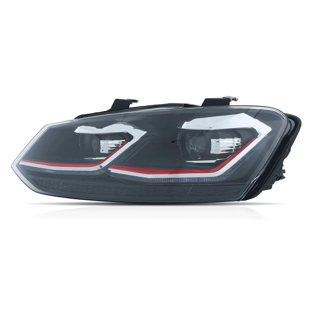 VLAND UK 09-18 VW Polo MK5 6R 6C Full LED Headlights Golf MK7.5 Style