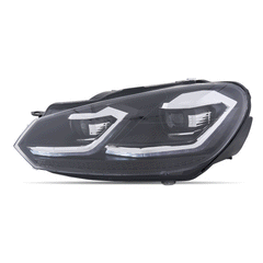 VLAND UK For Volkswagen Golf MK6(MK7.5R Style) 2009-2012 Dynamic LED Headlights W/Animation