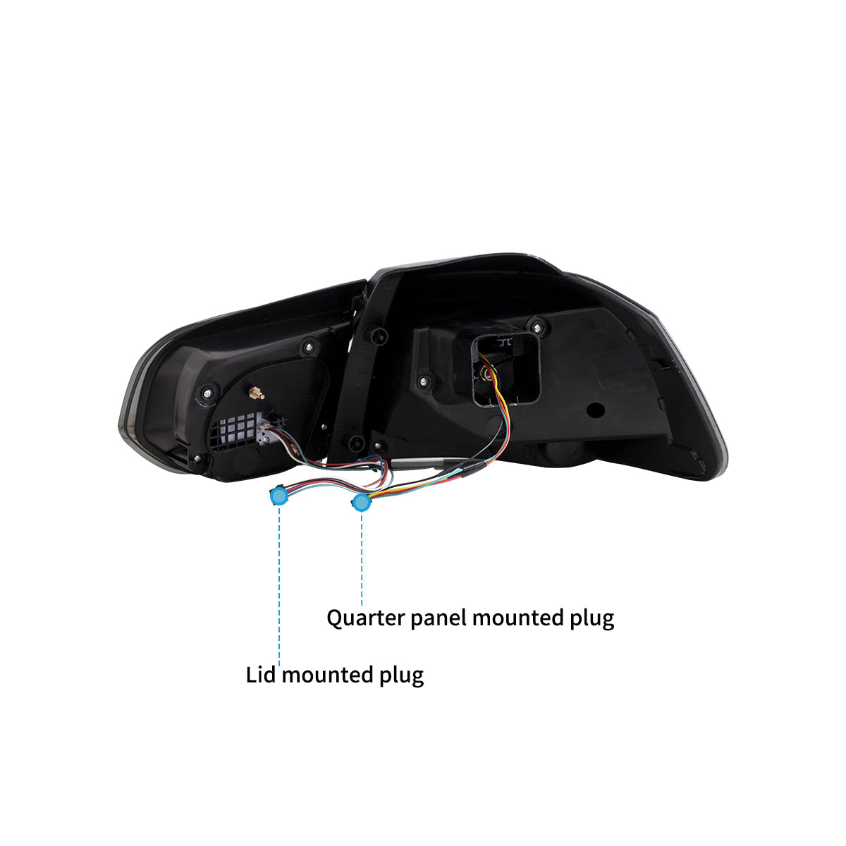 VLAND UK LED Tail Lights for Volkswagen Golf 6 MK6 2009-2014 (GTS Style) with E-Mark