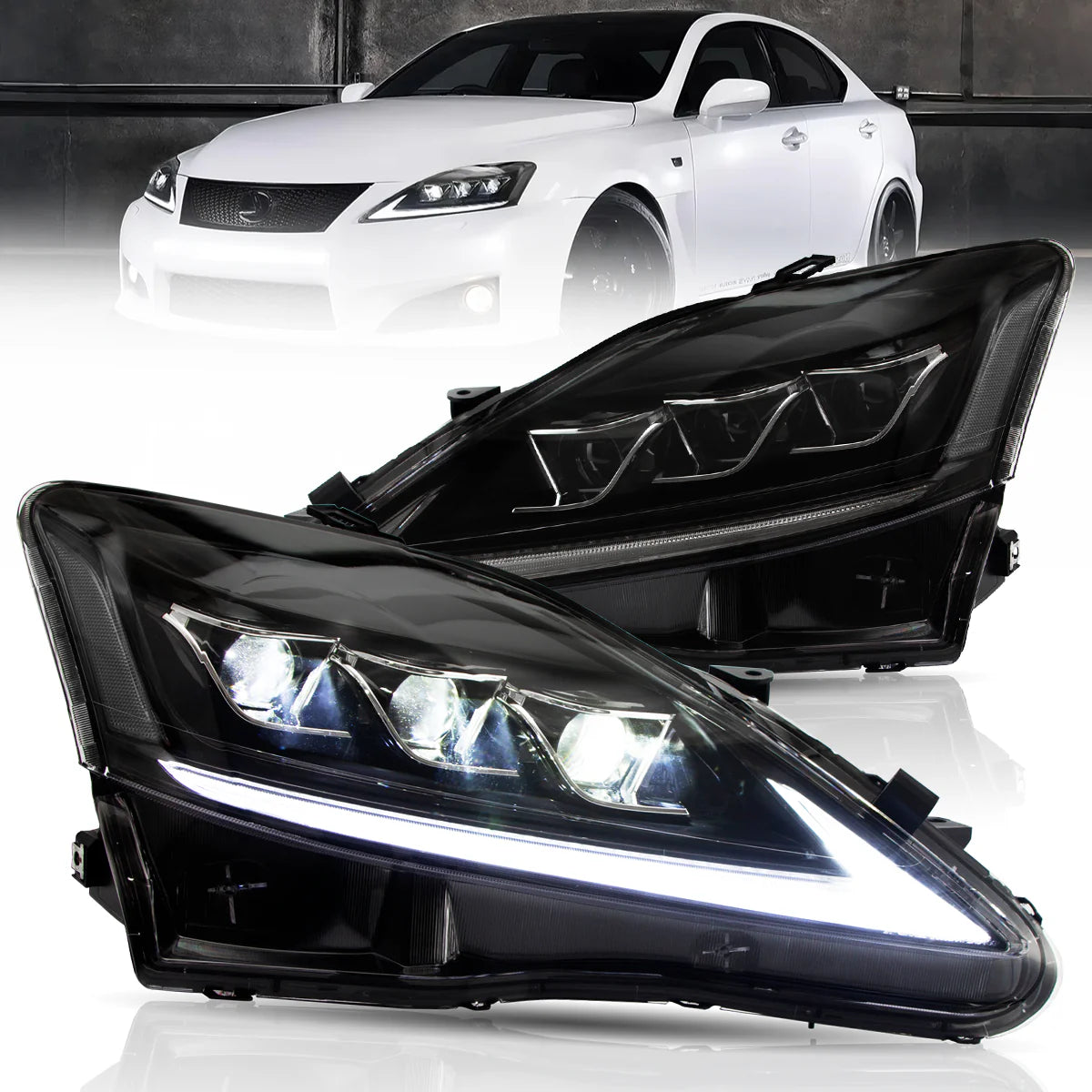 VLAND UK LED Headlights 2006-2013 Lexus IS250 350 ISF