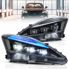 Vland UK  Full LED Headlights 2006-2013 Lexus IS250, IS350, ISF