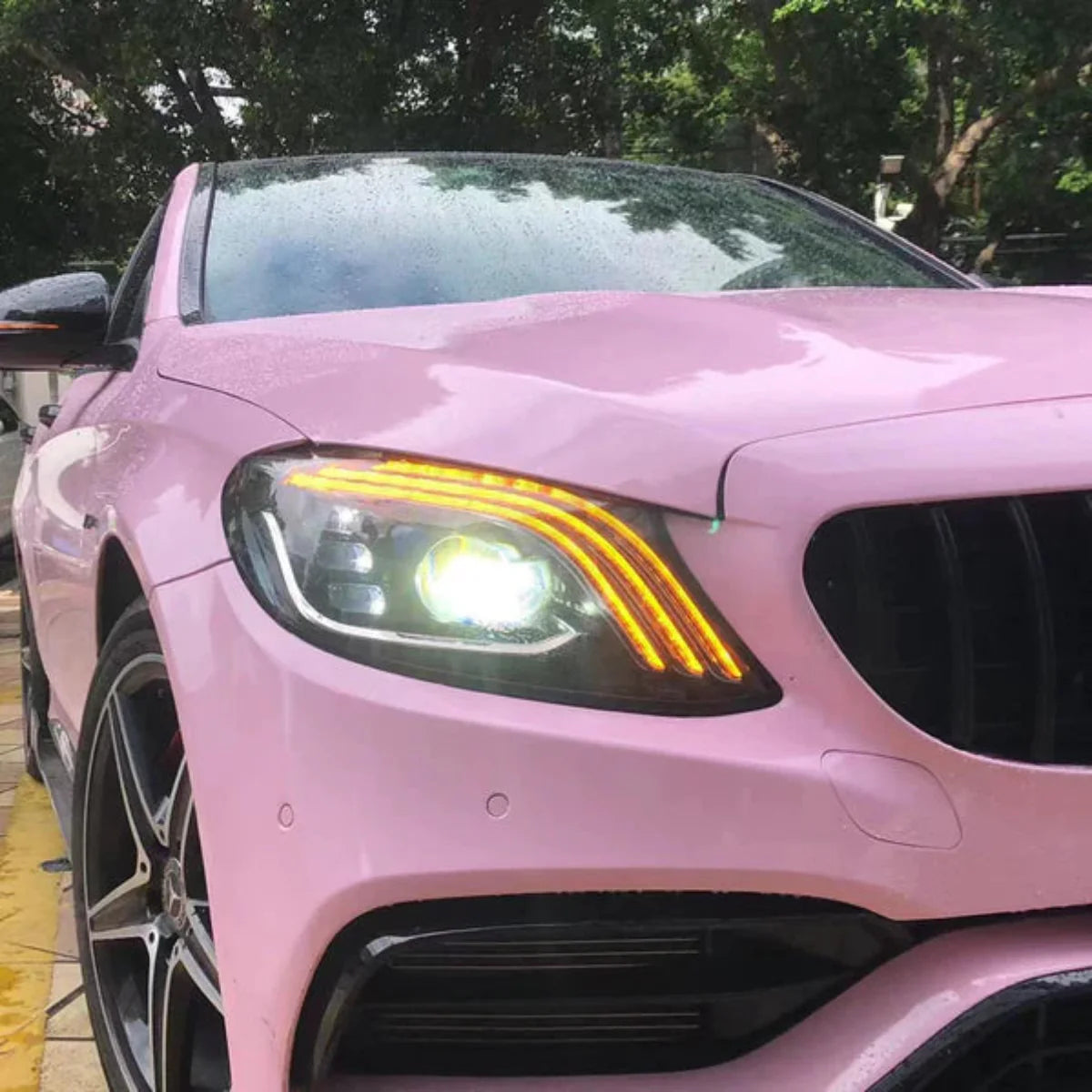 VLAND UK LED Headlights 2015-2020 Mercedes Benz C-Class 4th Gen. W205 with E-Mark