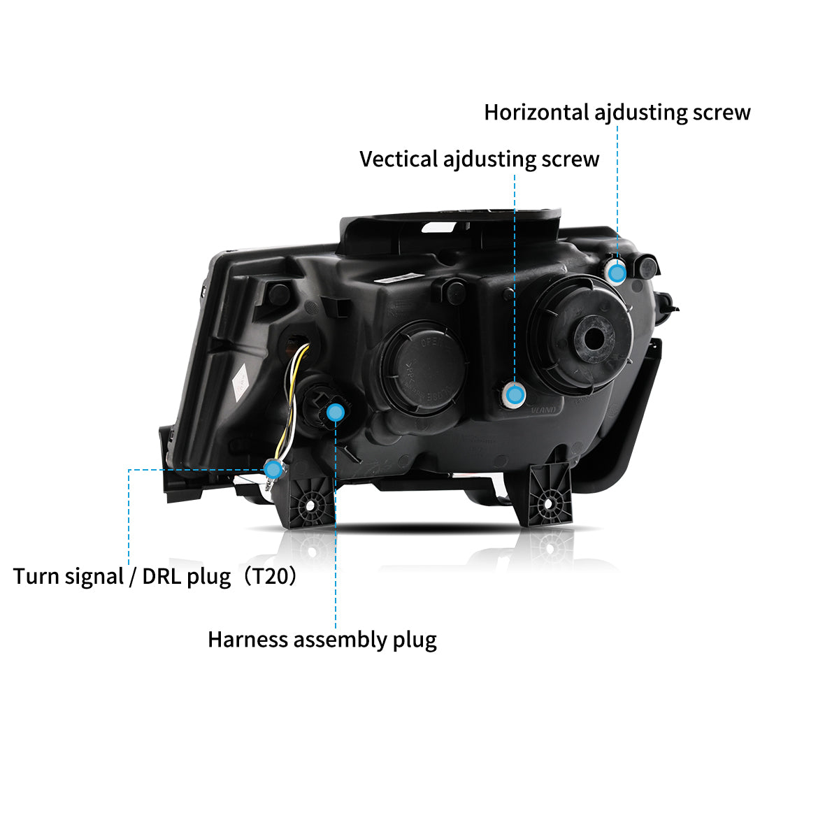 VLAND UK LED Headlights For 2014 2015 Chevrolet Camaro