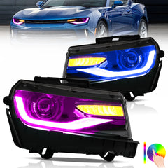 VLAND UK RGB style LED Headlights For Chevrolet  Camaro 2014 2015