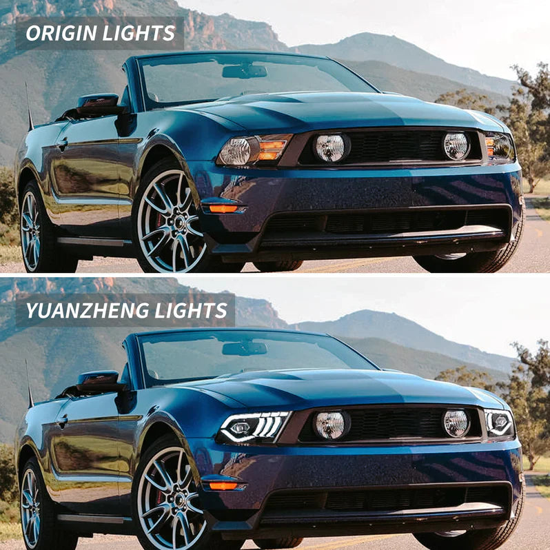 VLAND UK LED Headlights for Ford Mustang 2010-2014