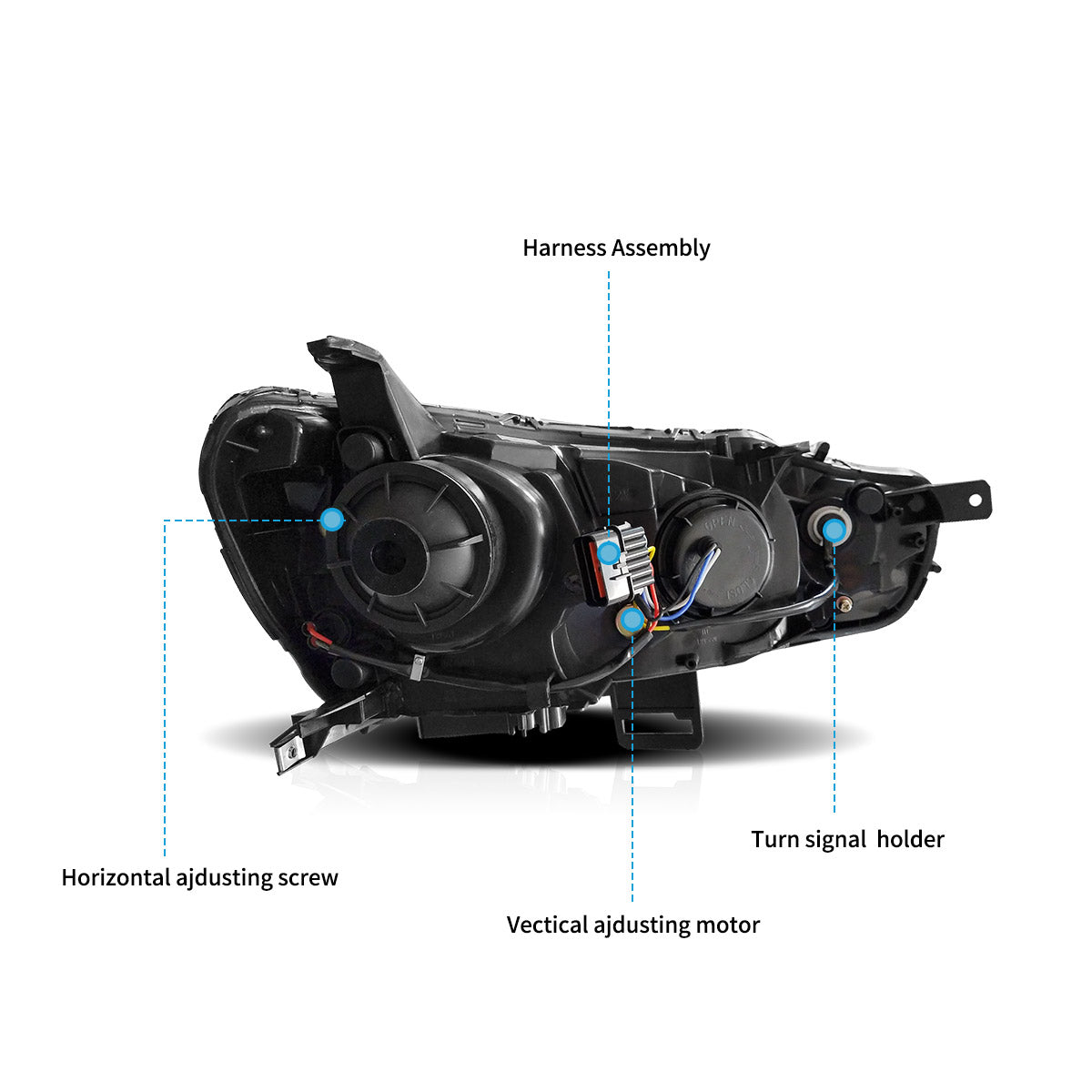 VLAND UK· LED Headlights For 2008-2017 Mitsubishi Lancer / EVO X