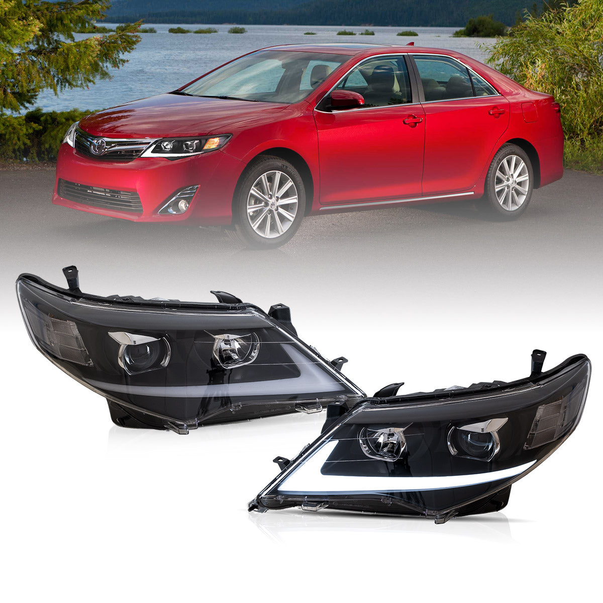 VLAND UK LED Headlights 2012-2014 Toyota Camry Sedan