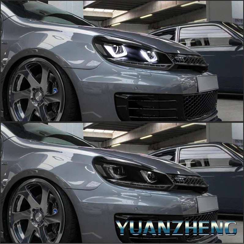 VLAND UK LED Headlights 2009-2014 Volkswagen Golf 6 MK6 with E-Mark