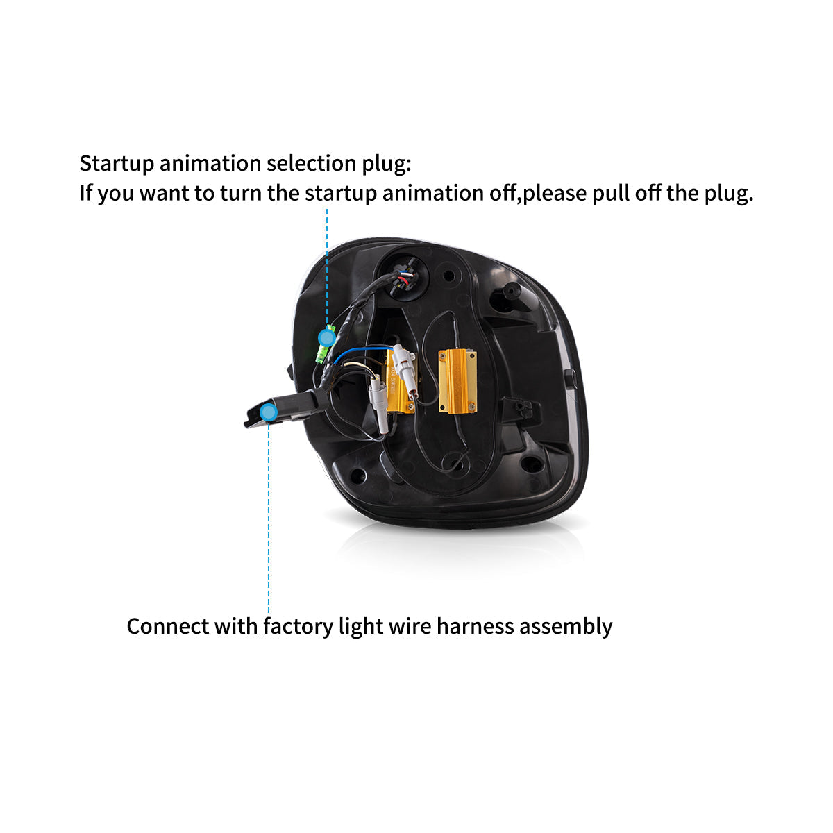 VLAND UK LED Tail Lights 2015-2020 Benz Smart Fortwo/Forfour C453/A453/W453 with E-Mark