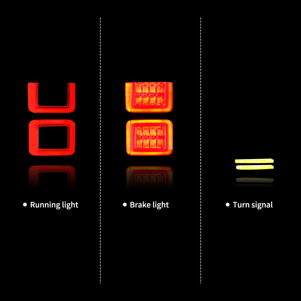 VLAND UK 2012-2022 Ford Ranger T6 LED Tail Lights