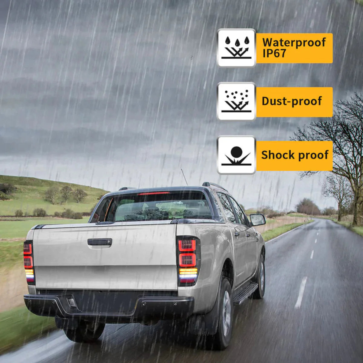 VLAND UK 2012-2022 Ford Ranger T6 LED Tail Lights