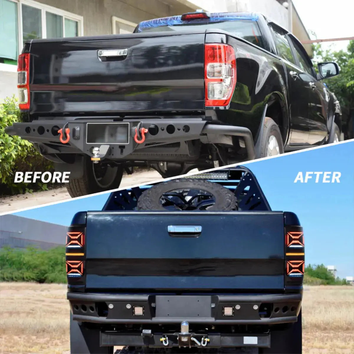 VLAND UK LED Taillights For 2012-2022 Ford Ranger T6