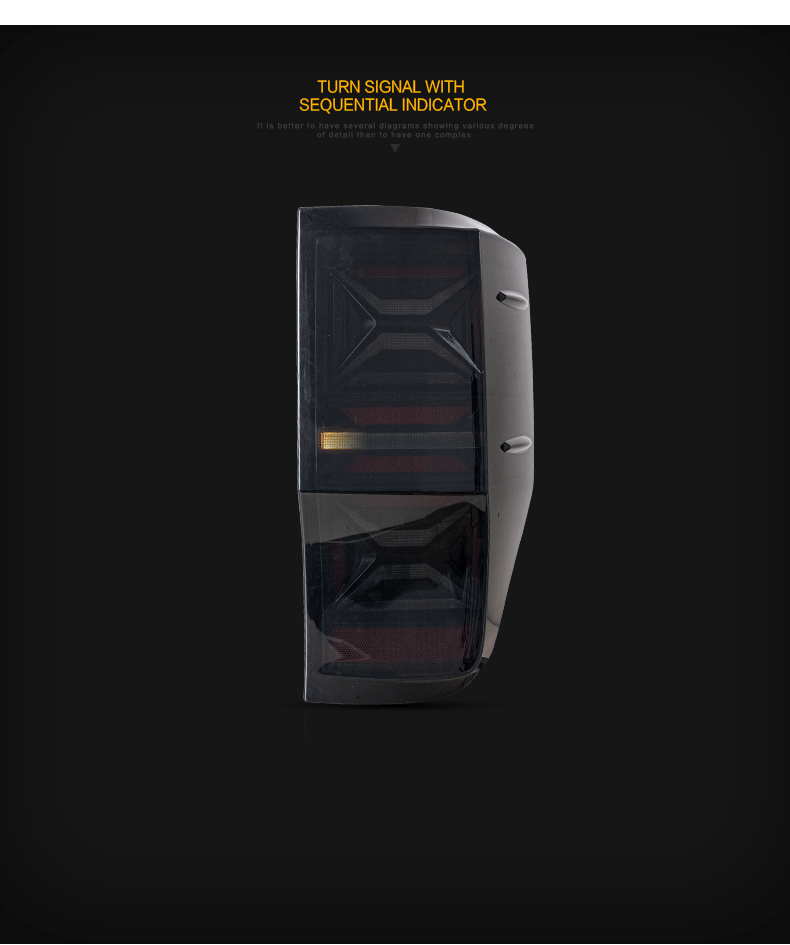 VLAND UK LED Taillights For 2012-2022 Ford Ranger T6