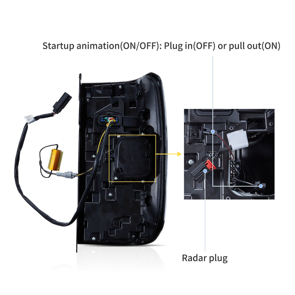 Vland UK LED Tail Lights For 2022-2024 Ford Ranger