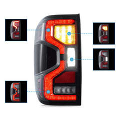 Vland UK LED Tail Lights For 2022-2024 Ford Ranger