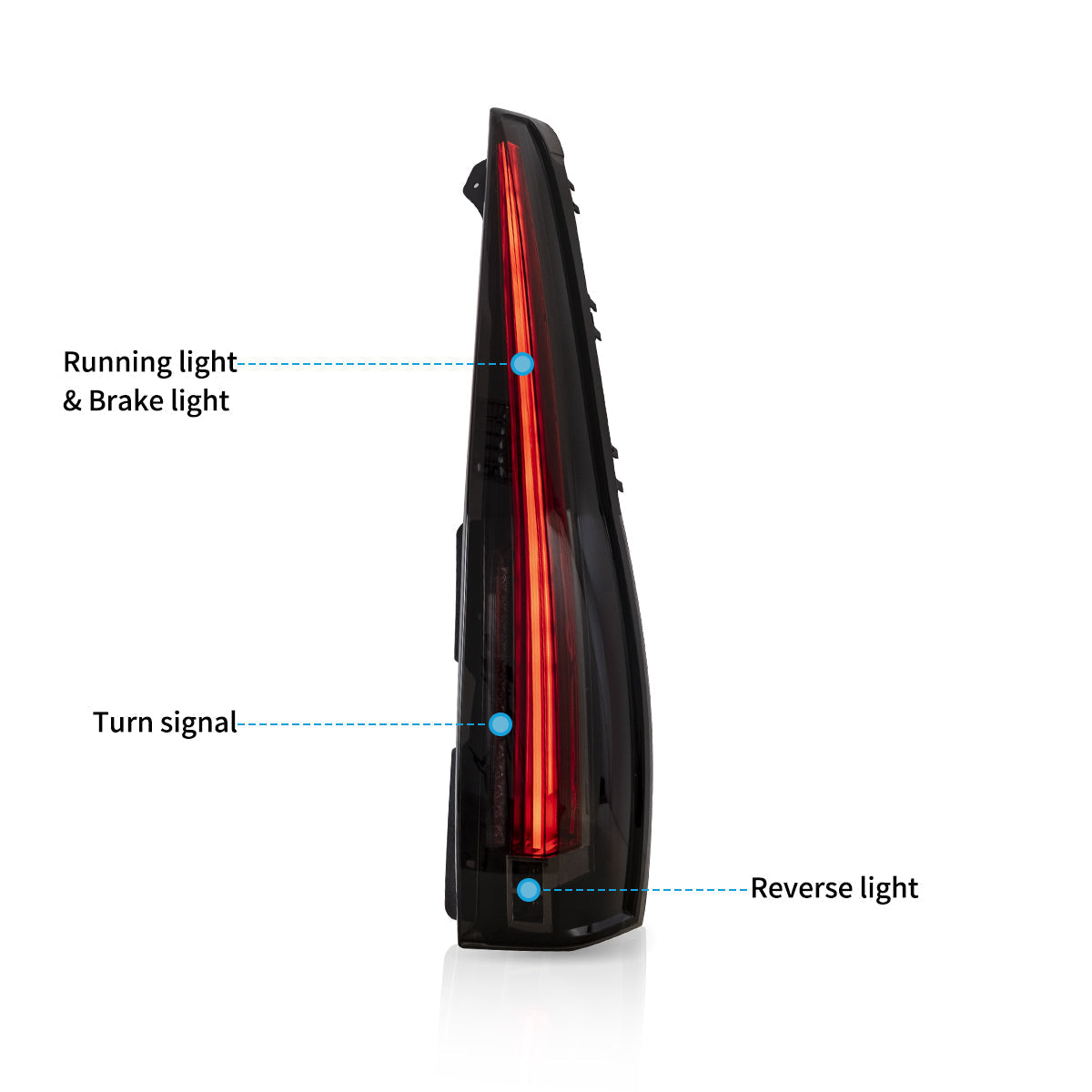 VLAND UK LED Tail Lights 2007-2014 GMC Yukon Chevrolet Tahoe Suburban