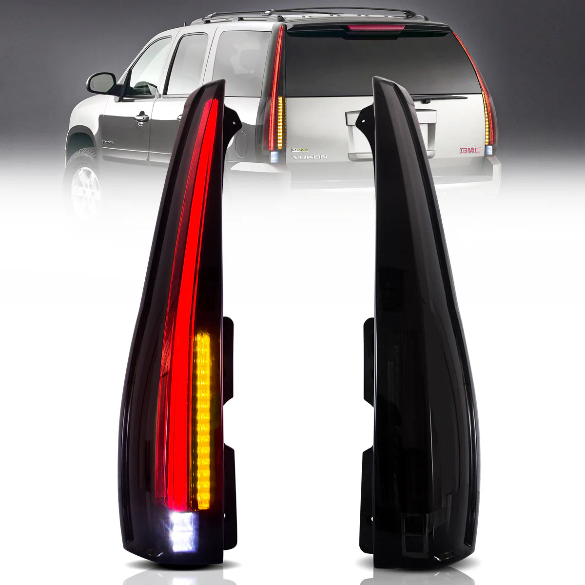 VLAND UK LED Tail Lights 2007-2014 GMC Yukon Chevrolet Tahoe Suburban