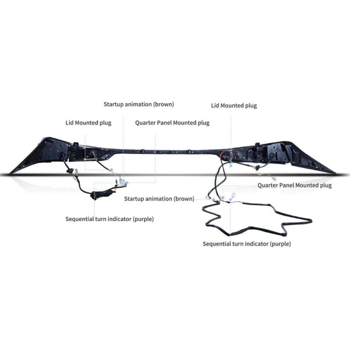 VLAND UK LED Taillights 2014-2019 lexus IS 250 200t 300h F Sport