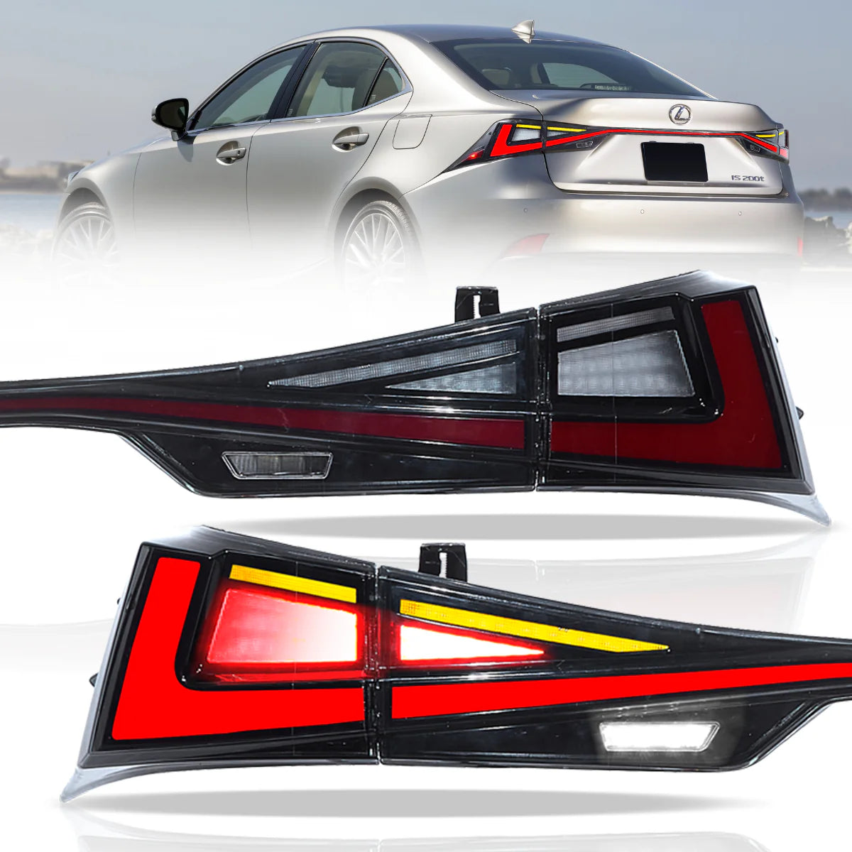 VLAND UK LED Taillights 2014-2019 lexus IS 250 200t 300h F Sport