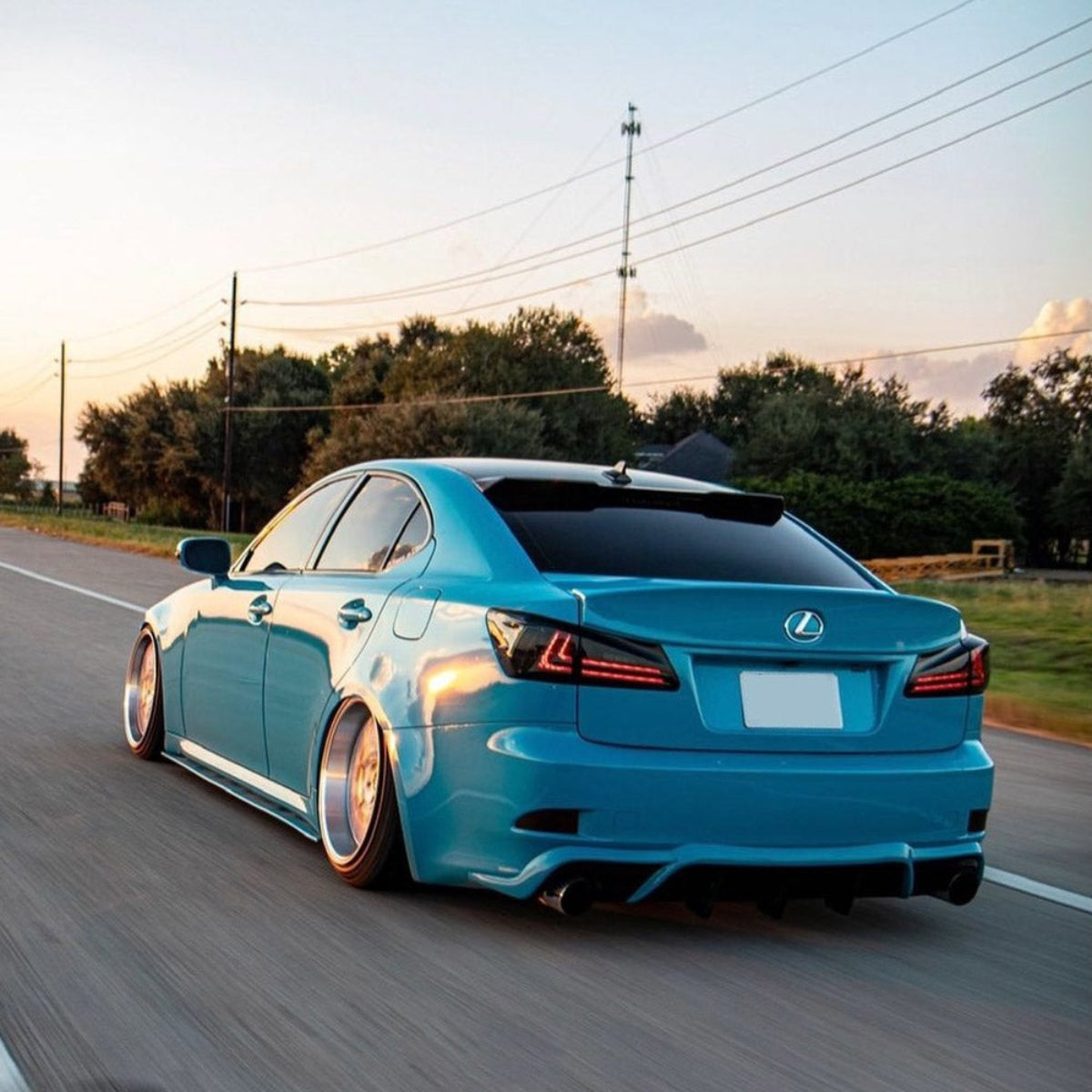 VLAND UK LED Tail Lights For 2006-2013 Lexus IS250 IS350 ISF IS200d IS220d(XE20)