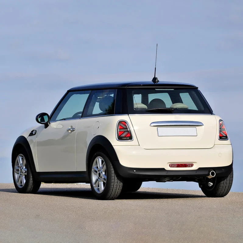 VLAND UK LED Taillights For 2007-2013 Mini Cooper(Hatch) R56 R57 R58 R59 With Amber Sequential Turn Signal with E-Mark