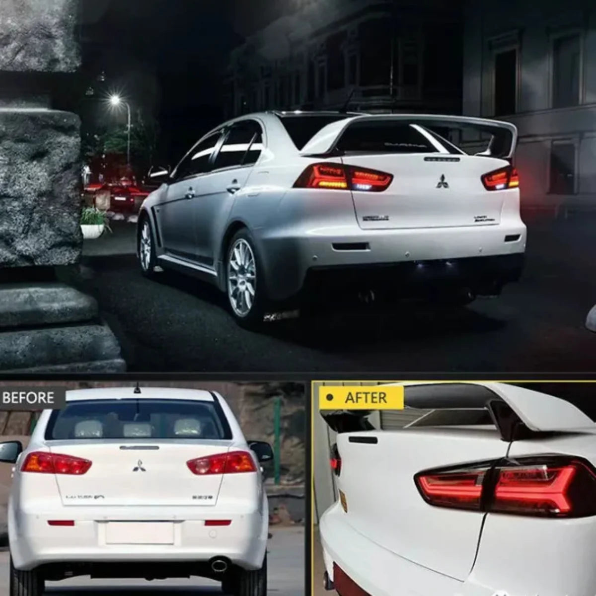 VLAND UK LED Tail Lights For 2008-2017 Mitsubushi Lancer / EVO X